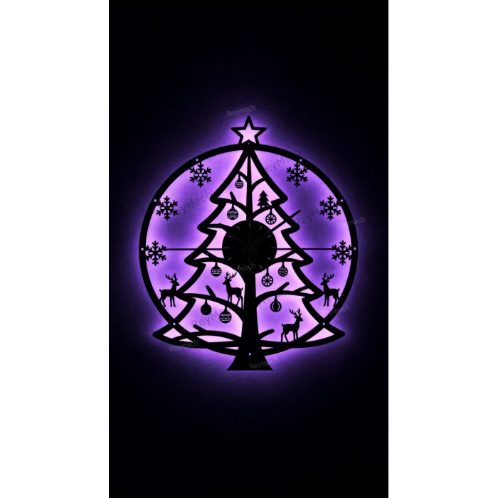 Işıklı Noel Ağaçlı 2