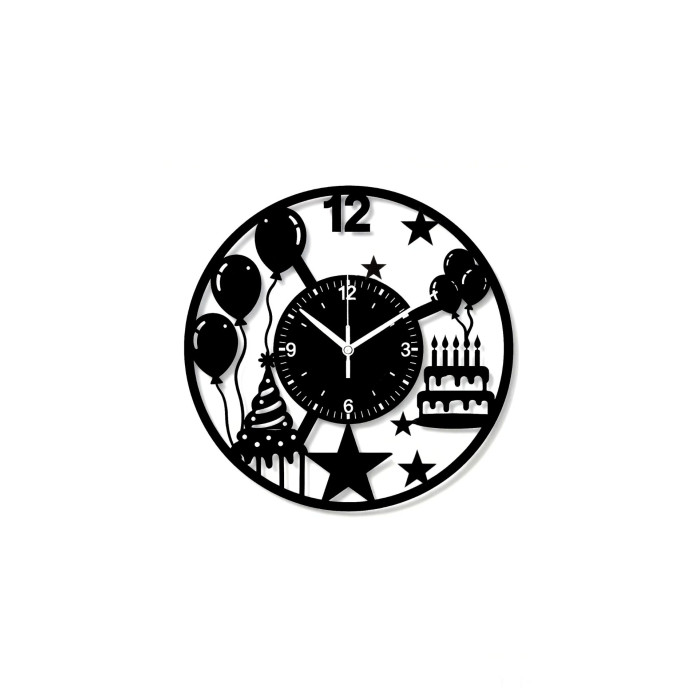 Yuvarlak Temalı Duvar Saati